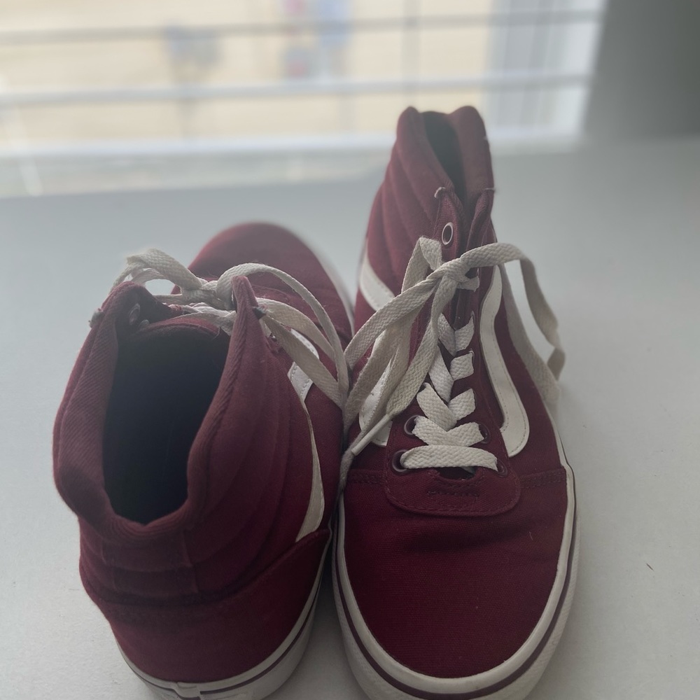 ⚡️SALE HIGHTOP GIRLS BURGUNDY VANS